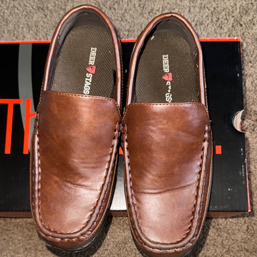 Deer Stags Kid’s Classic Tan Loafers